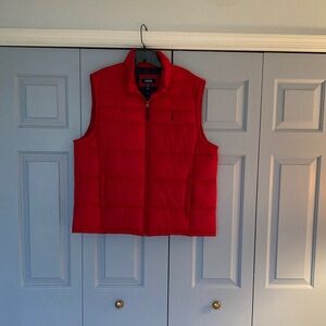 Izod Red and navy Puffer Vest